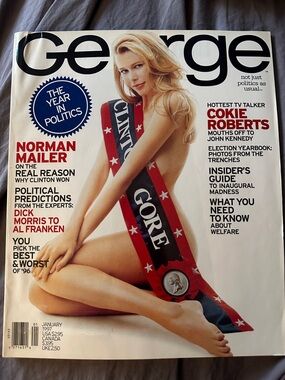 George Magazine JFk Jr. Claudia Schiffer. January 1997